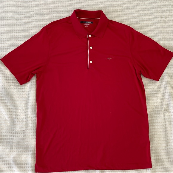 Greg Norman Red Performance Polo Size Large - Picture 1 of 8